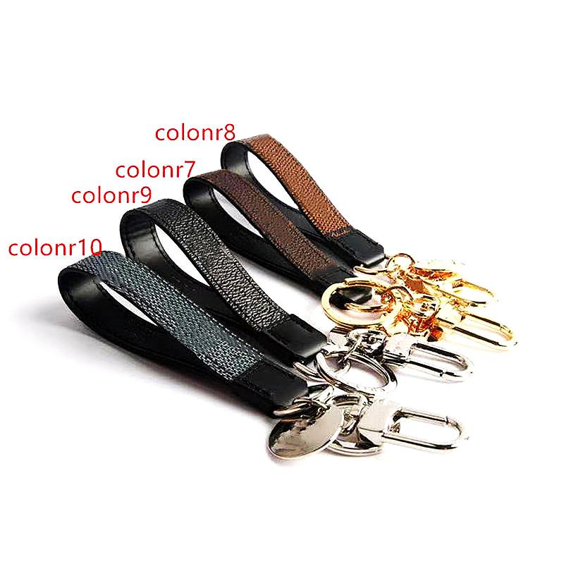 

2020 new Keychains Keychain Buckle lovers Car Keychain Handmade Leather Keychains Men Women Bag Pendant Accessories Keychains, Have box