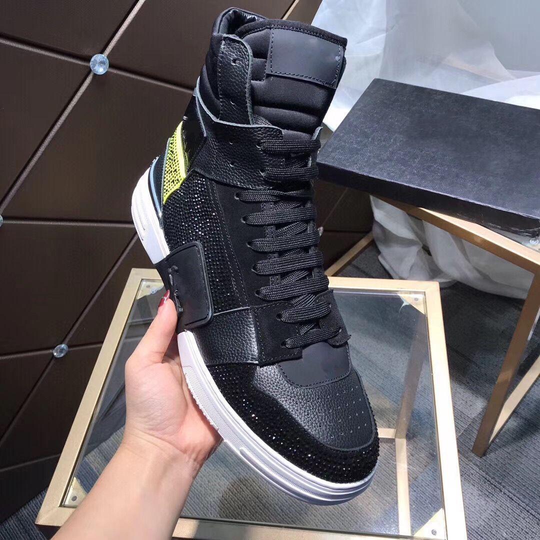 

SS21 Arrive Sneaker-Platform Mens SS1798 Top Stars Layer Leather of Rivet Casual Men Shoes EUR38-45 mjk001 PP PHILIPPs PLEINs Tsg, 1 no box