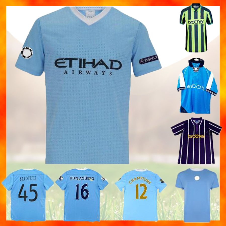 

1978 1998 2011 2012 high quality retro soccer jersey Tevez Kun Aguero Silva11 12 TOURE YAYA ZABALETA NASRI DZEKO Balotelli vintage classic football