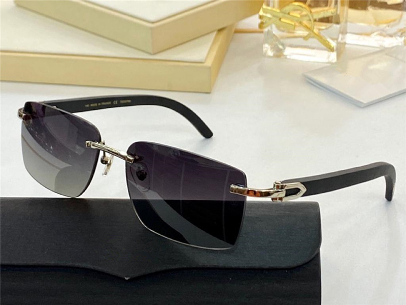 

Sunglasses For Men and Women Summer style Anti-Ultraviolet Retro Square Plate Frameless Fashion Eyeglasses Random Box T8200760, White;black