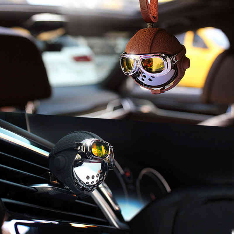 

Creative Air Freshener Classic Airborne Division Diffuser Genuine Leather Strap Hanging Car Perfume Fragrance Scent