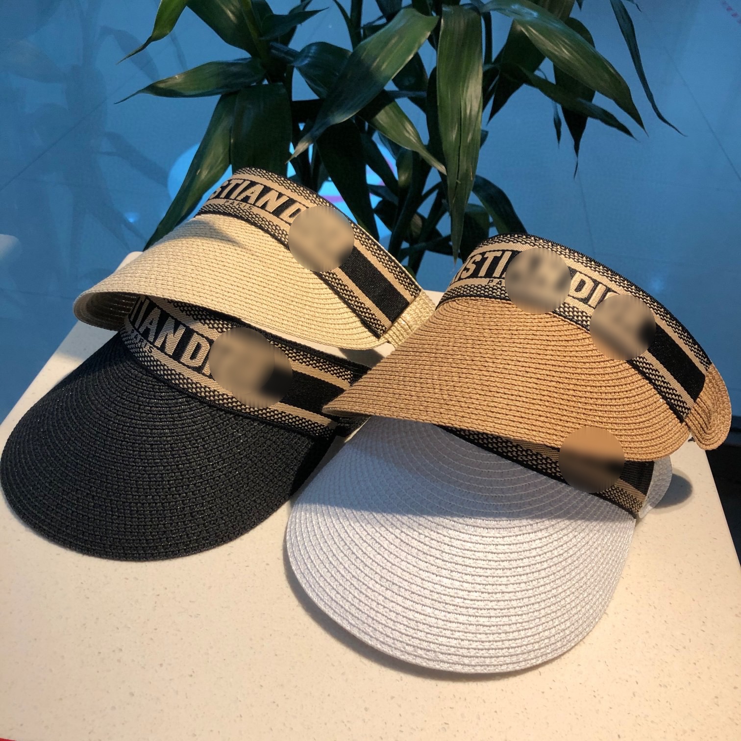 

Beauty women designer sun hat 4 colors knitted letter printed Designers womens sunhat high quality fashion luxury hats, Blue;gray