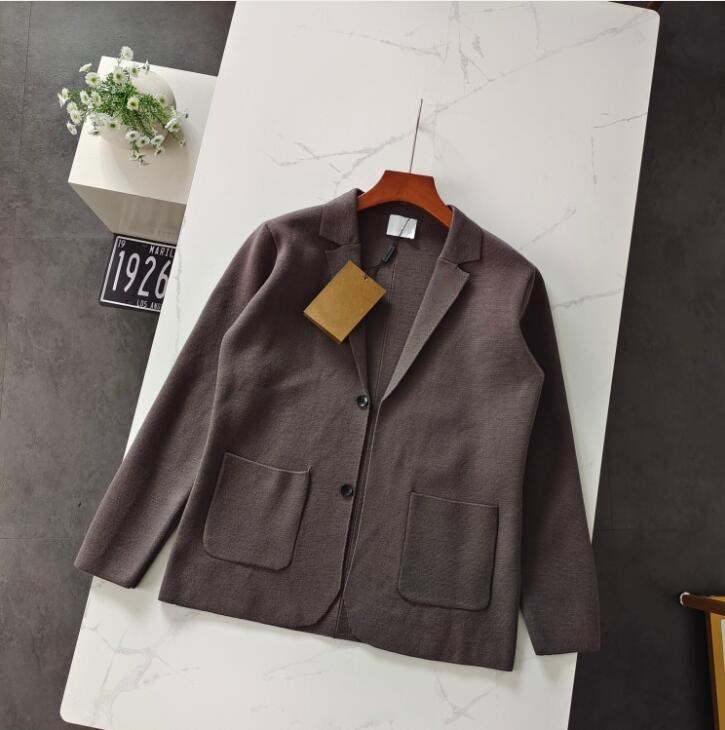 

mens suit knit sweater outer wear slimfit lapel longsleeved cardigan sweater jacket caot, Black