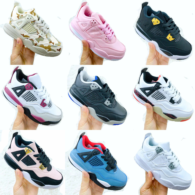 

Top Quality Bred sail university blue kids 4 4s Outdoor shoes pink what the pure money royalty fire red hot lava fashion baby trainers EUR 26-35, As photo 9