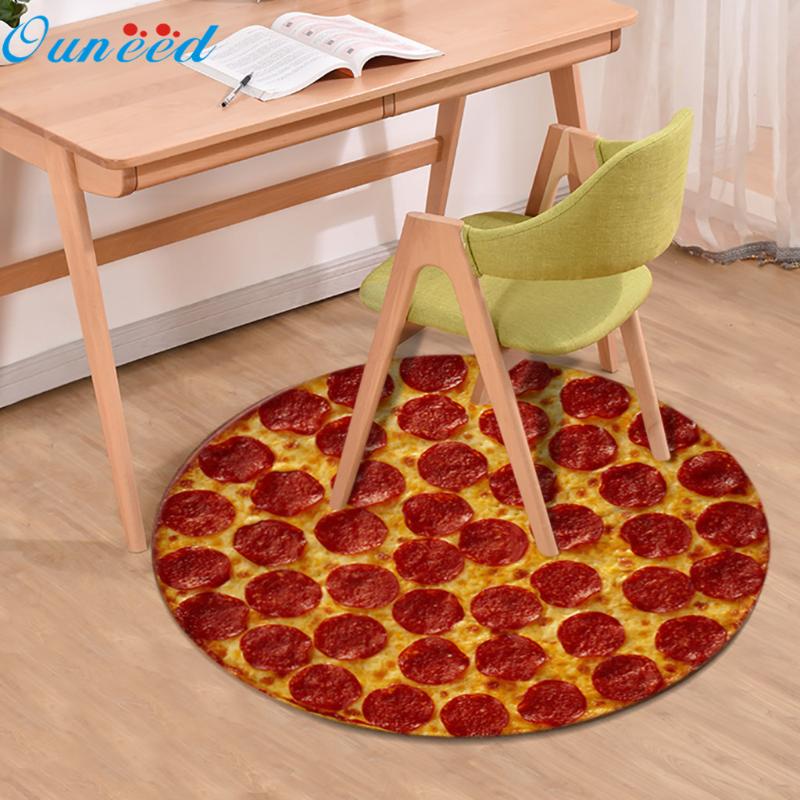 

Bath Mats Biscuit Round Carpet Pizza Non Slip Floor Family Chair Cushion Door Kitchen Rug Tapis Salle De Bain 40*40cm