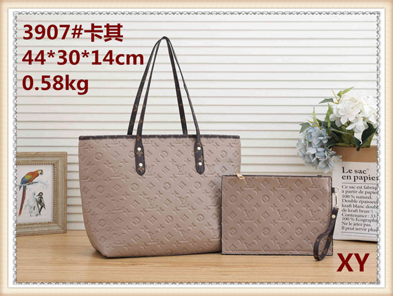 

Fashion Crossbody Shoulder HandBag Women Purse Messenger Bags Wallet Tote Clutch LV Louis Bag Vitton YSL 4-3907 2pcs/set, Red;black