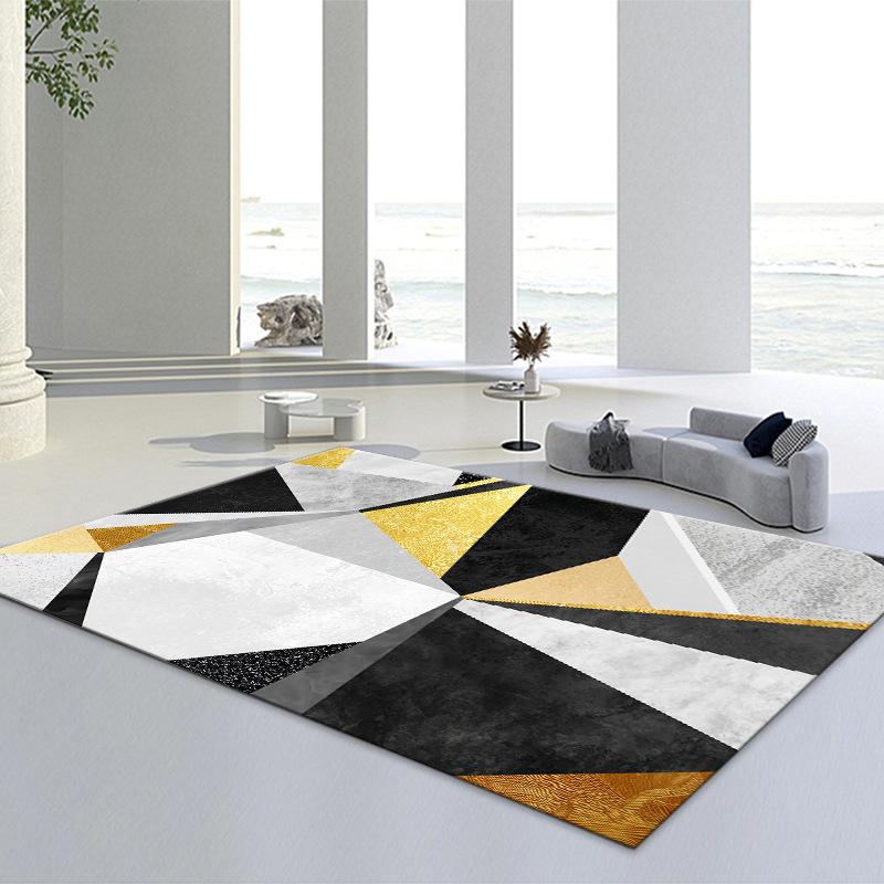 

Carpets Modern Light Luxury Carpet Living Room Bedroom Home Decoration Mat Bathroom Kitchen Non-Slip Decorative, Custom made