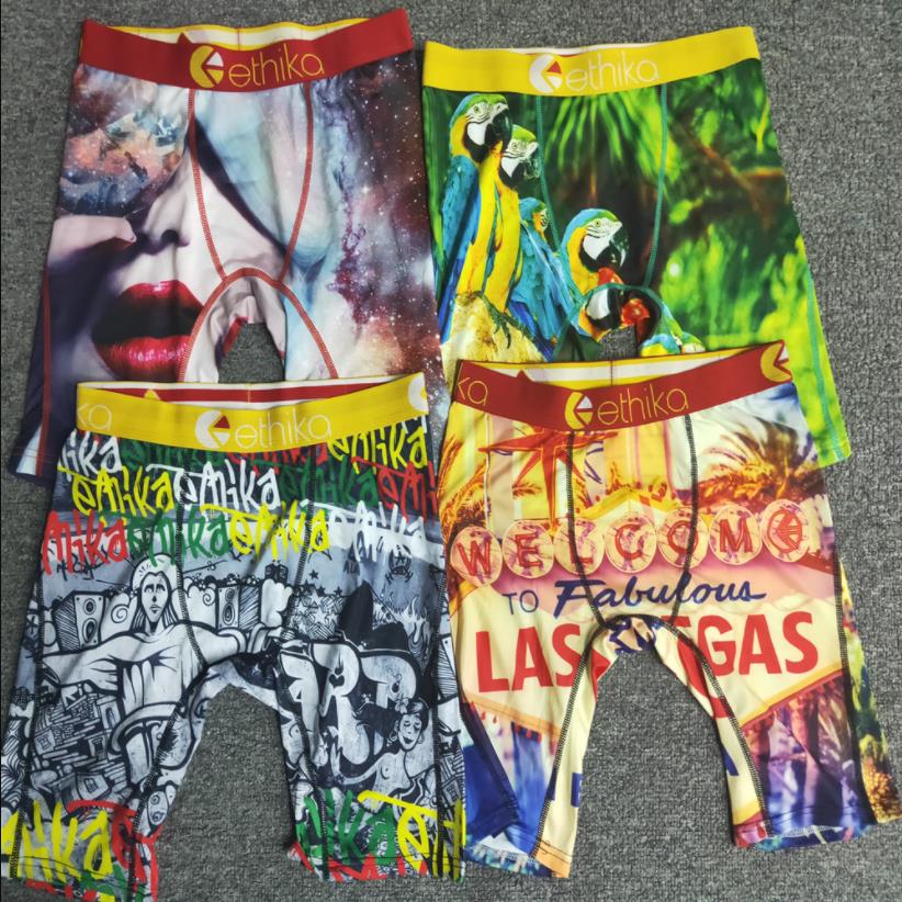 Ethika Hommes Boxing Seau-robe Promotion Style Casual Style Beach Shorts De Maillot de bain Sous-vêtement Sports Hip Hop Street Sous-vêtement Pur