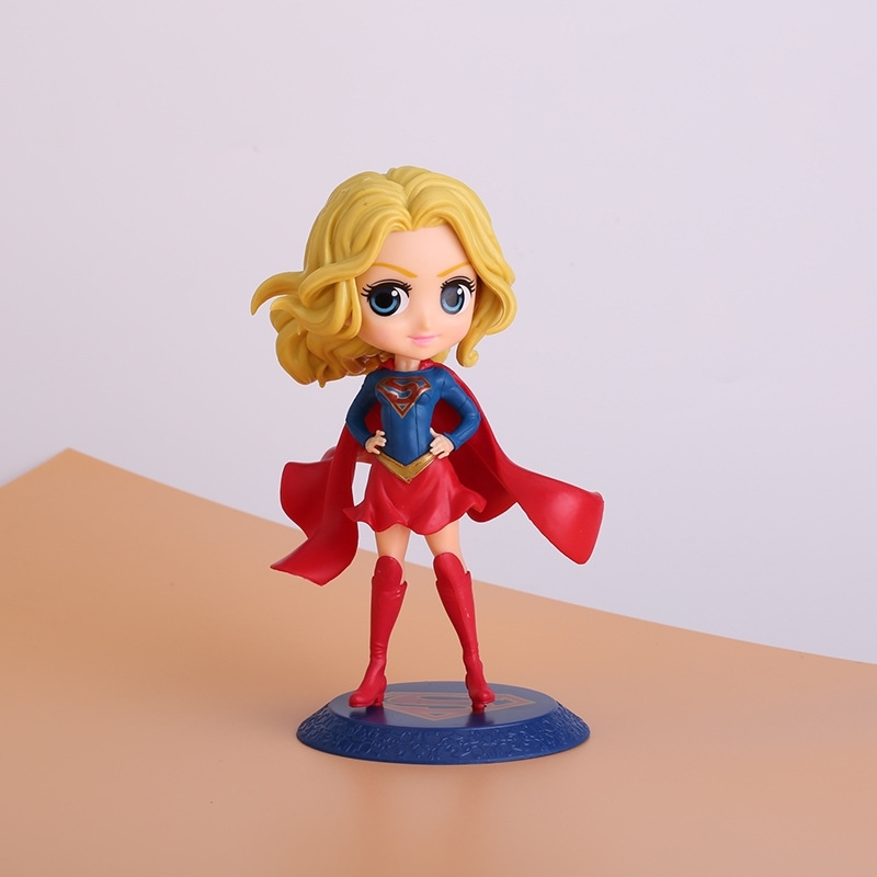 

Superwoman hand-made cake baking big head doll toy decoration