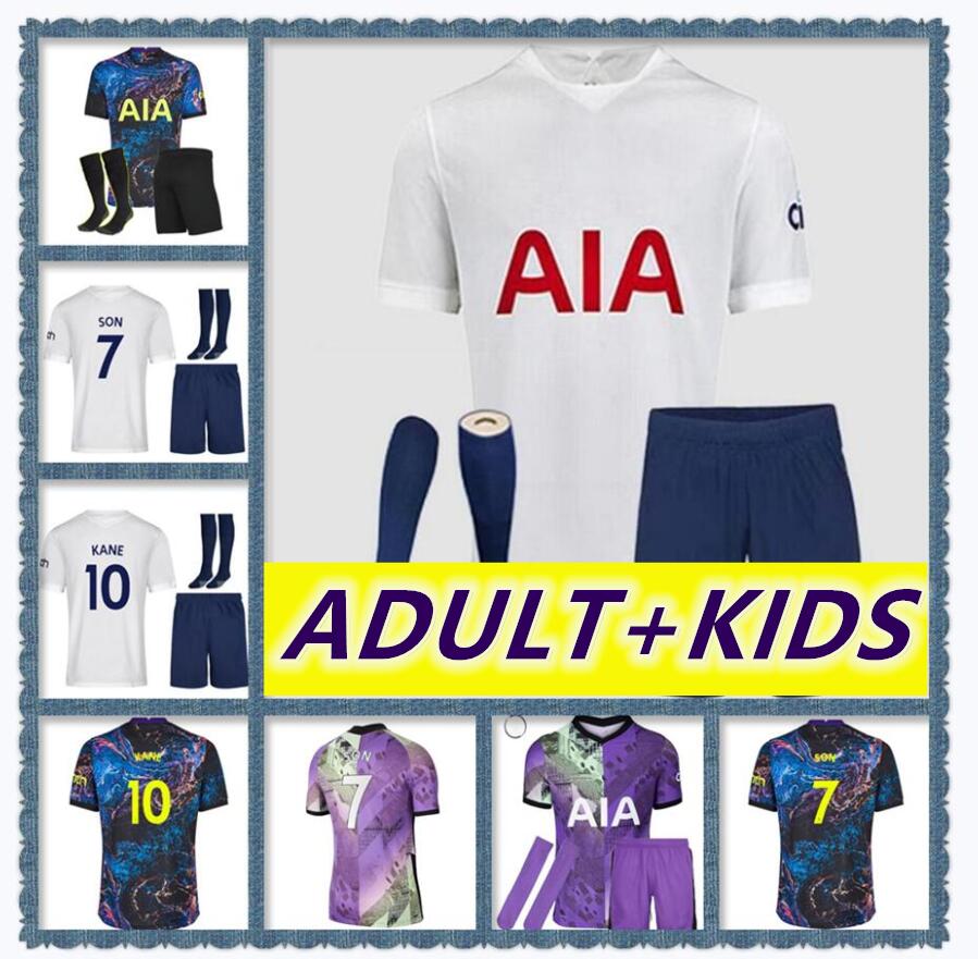 

21 22 BALE KANE soccer jerseys DELE SON NDOMBELE SPURS HOJBJERG BERGWIJN LO CELSO 2021 2022 home away 3rd football shirts uniforms adult Men+kids kit, Black