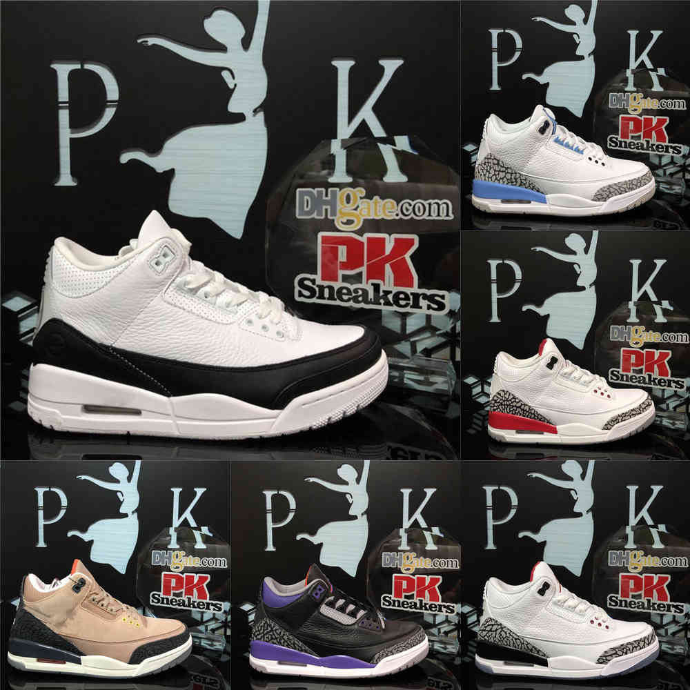 

Top Quality UNC Black White Cement Jumpman 3 3s Women basketball Shoes Fragment Flight Knicks Fire Red Bio Beige Mens Sports ShoesPXO2, Color 1