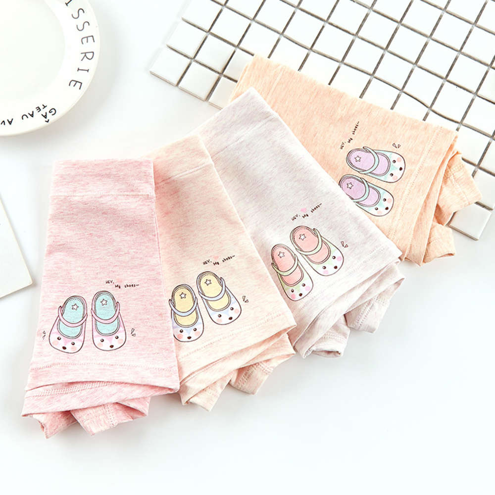 

Children's underwear girl's Pure Cotton Color Boxer Shorts little middle school girl student baby air permeability, Camo