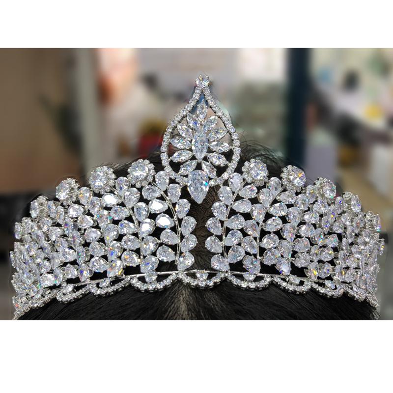 

Hair Clips & Barrettes Crowns For Women Accessories Tiaras And Bride Wedding Crown Crystal Headband Dress, Golden;silver