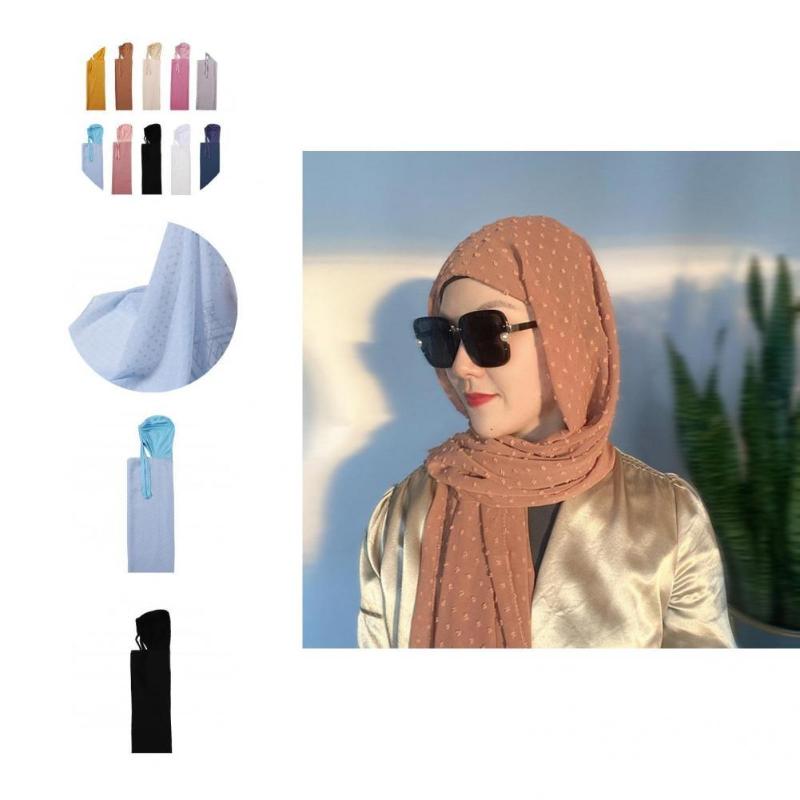 

Scarves Instant Hijab Scarf Breathable Chiffon Jersey Women Veils Underscarf Caps