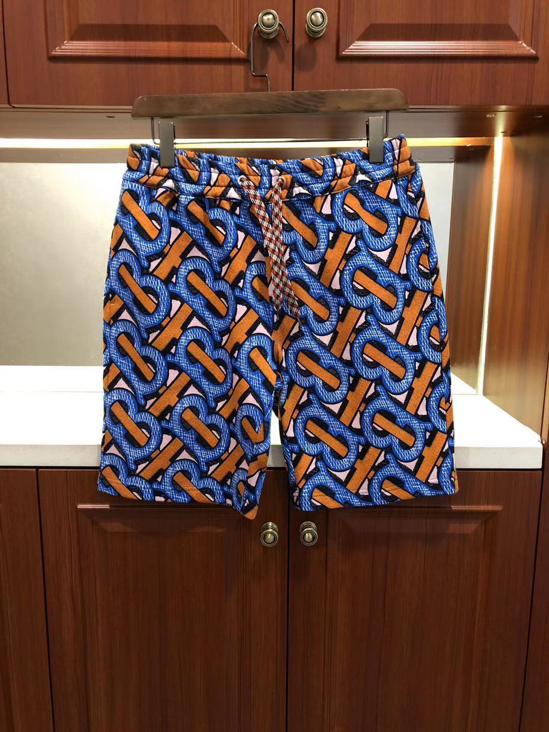 

Summer New 21ss Tb Beach Pants Jacquard Casual Sports Cotton Shorts for Men and Women, White;black