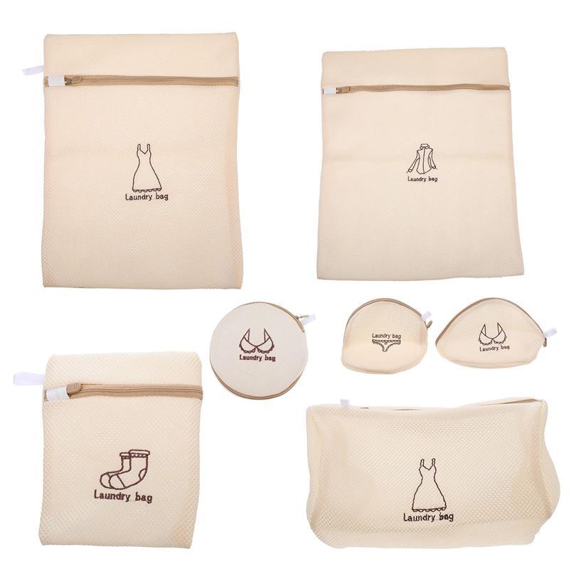 

Laundry Bags 7Pcs Underwear Lingerie Wash Bag Bra Machine Washer Washing For Machines Clothes Organizer