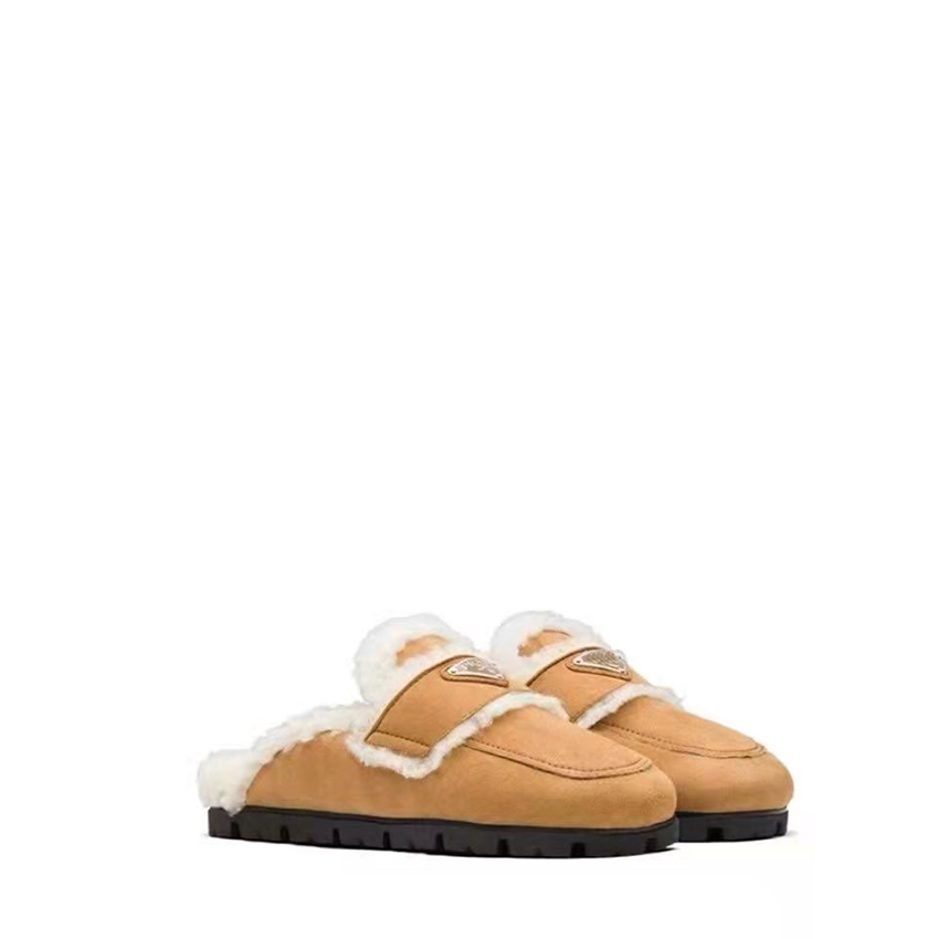 

Female Slippers Indoor And Outdoor Comfortable Sandals Womens Warm All-Match Fur Flip Flop Ladies Fashion Casual Lamb Wool Shoes Size Euro 35-40, Box