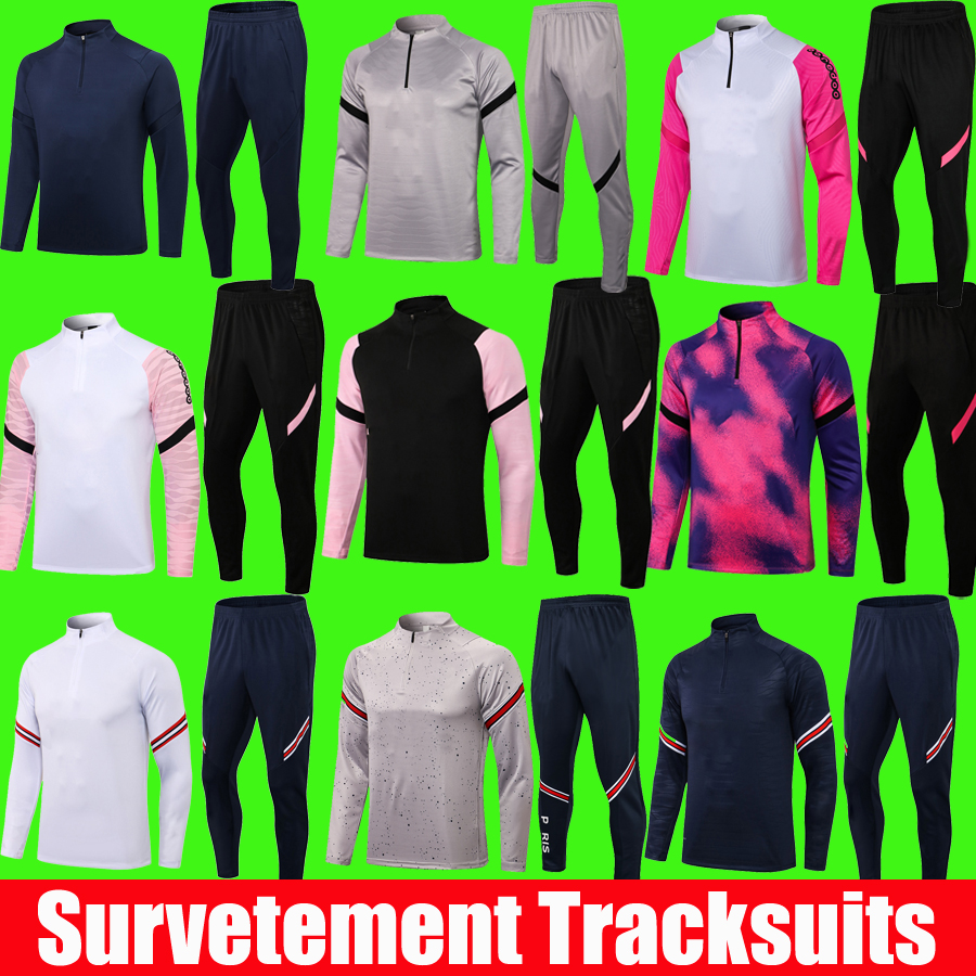 

20 21 22 soccer Survetement tracksuit MBAPPE SERGIO RAMOS ICARDI jacket futbol Men Long sleeves kit sets Hommes Sportswear Adult training suits football jersey