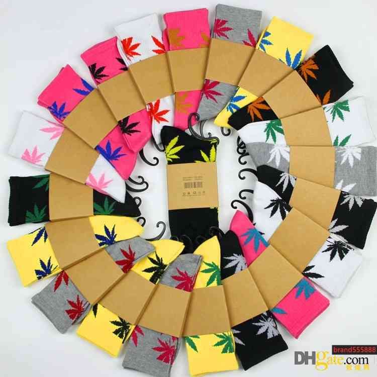 

33Colors christmas plantlife socks for men women high quality cotton socks skateboard hiphop maple leaf sport wholesale Free, Multi