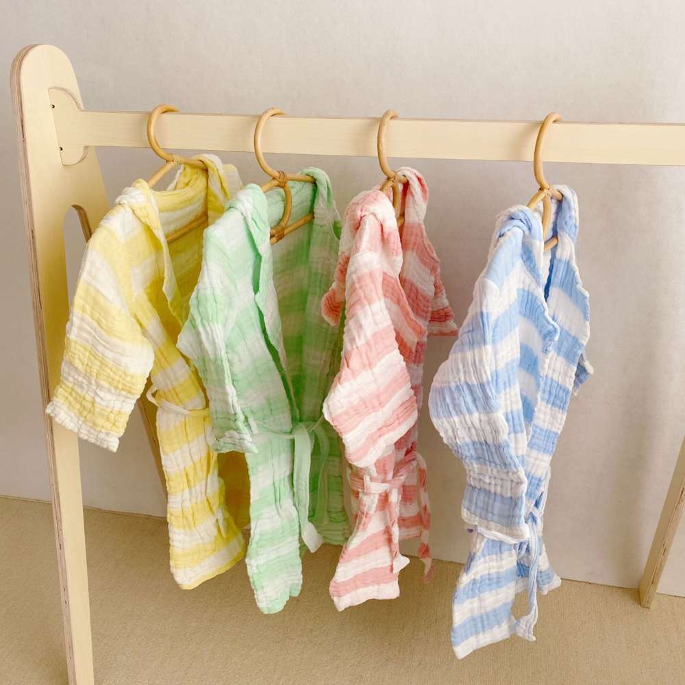 

gauze class a six layer bathrobe for children