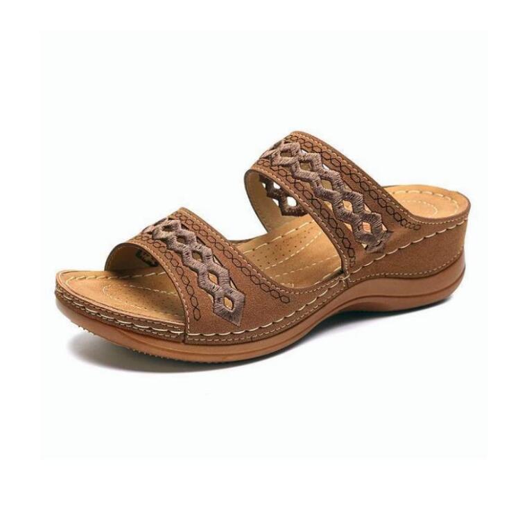 

2022 Comfortable Korean One Line Buckle Sandals Women's Shoes, 01