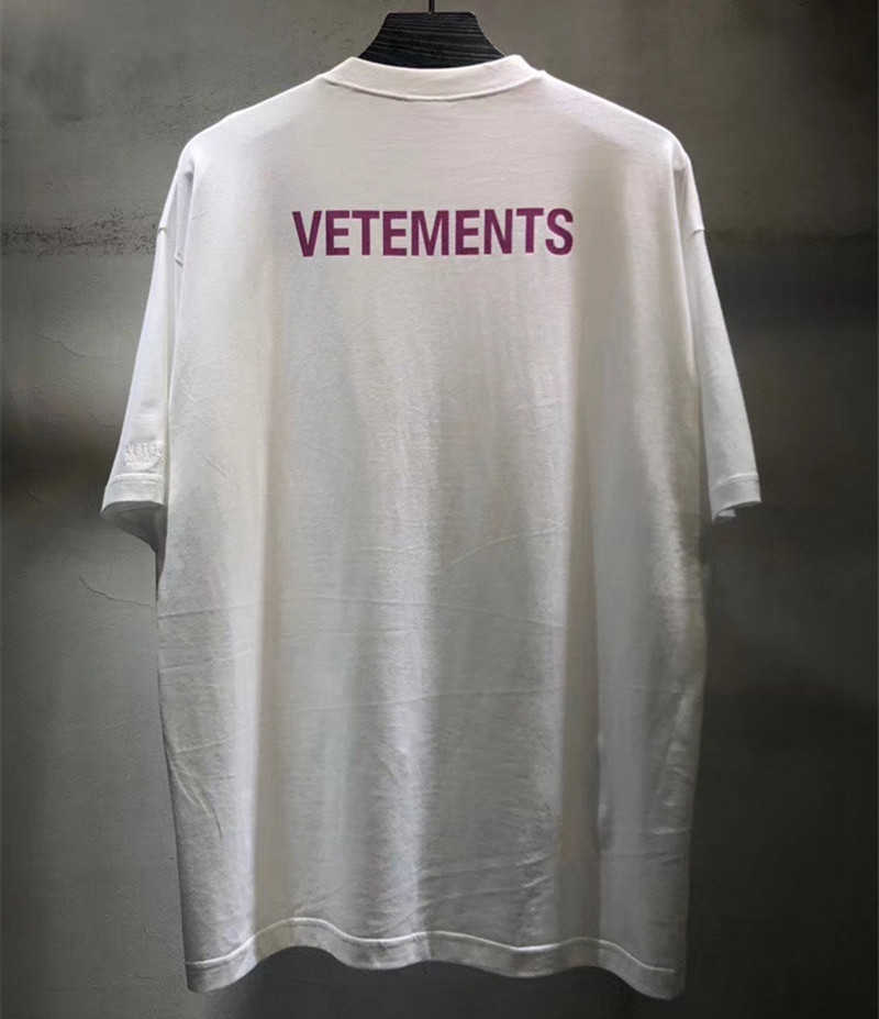 

Red Vetements T-shirt Men Women 1:1 Best Quality Tag Label VTM Top Tee Staff oversized T Shirt, 27