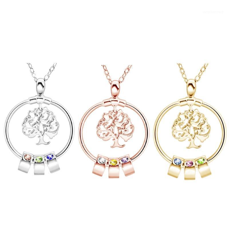 

Chains Hollowed Out Wishing Tree Clavicle Chain Female Peronslized Of Life Necklace Pendant Engrave Name Gift