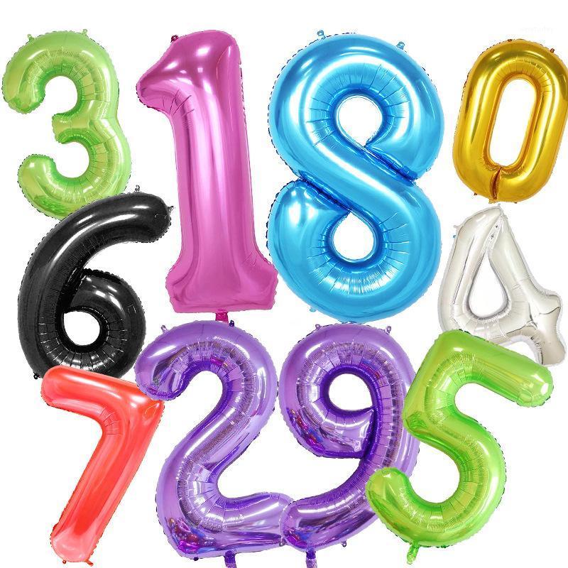 

Party Decoration 1PC Jumbo 32''/40" Rose Gold Number Balloons Helium 1st Birthday Decor Foil Balls Digit 0-9 Anniversary Supplies