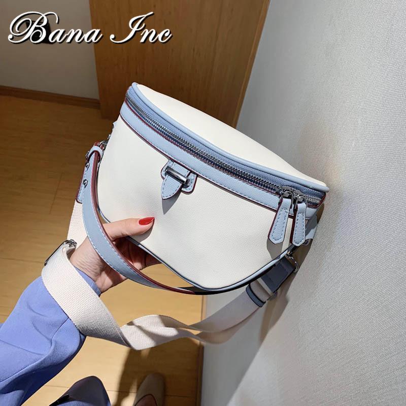 

Waist Bags Casual High Quality PU Leather For Women 2021 Zipper Shoulder Messenger Bag Lady Chest Crossbody Handbags