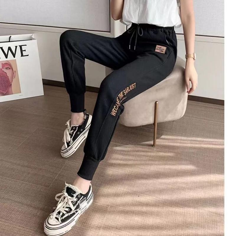 

Women' Pants & Capris Plus Velvet Padded Feet Sports Women 2021 Autumn And Winter Loose Thin Harem Casual Trousers, As pic