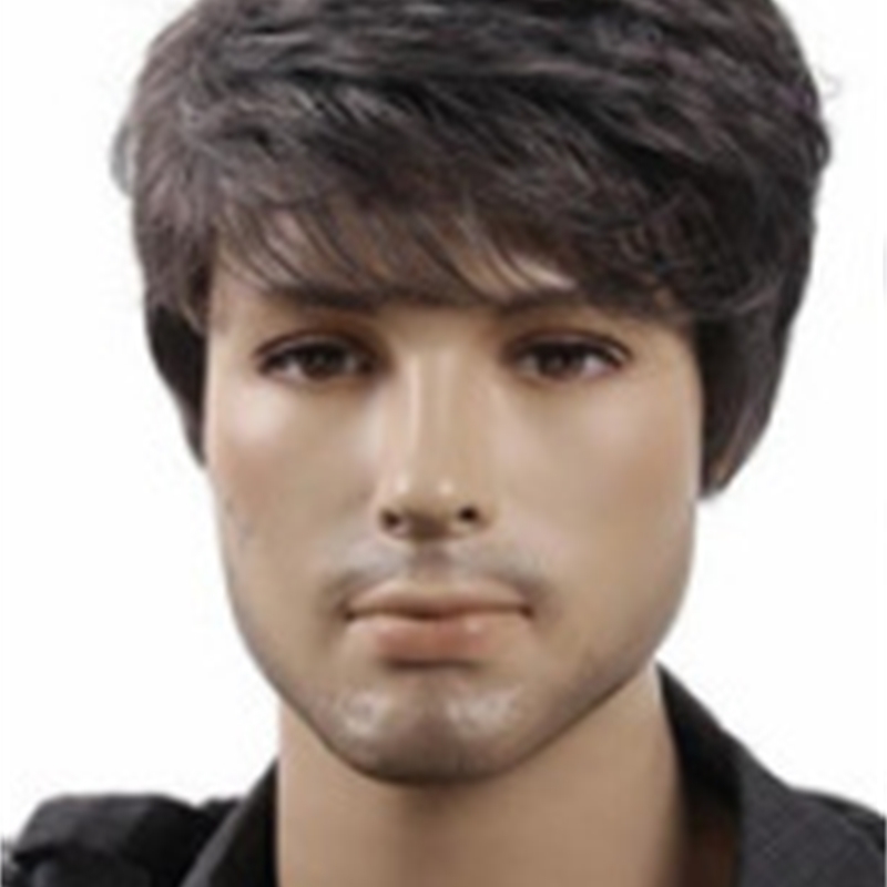 

wig Wig full Men's head cover modified face short hair, Picture color
