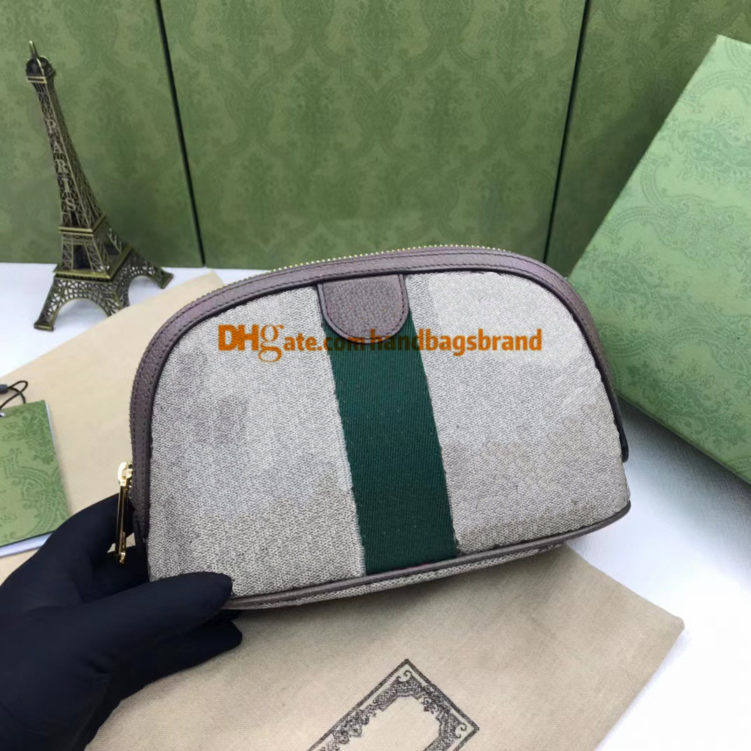 

625551 Top quality ophidia Womens Cosmetic Bags luxury Designer Makeup Bag Leather Toiletry wash bag Pouch Fashion women Make Up Travel Handbags Purses, Dust bag and l0g0 box