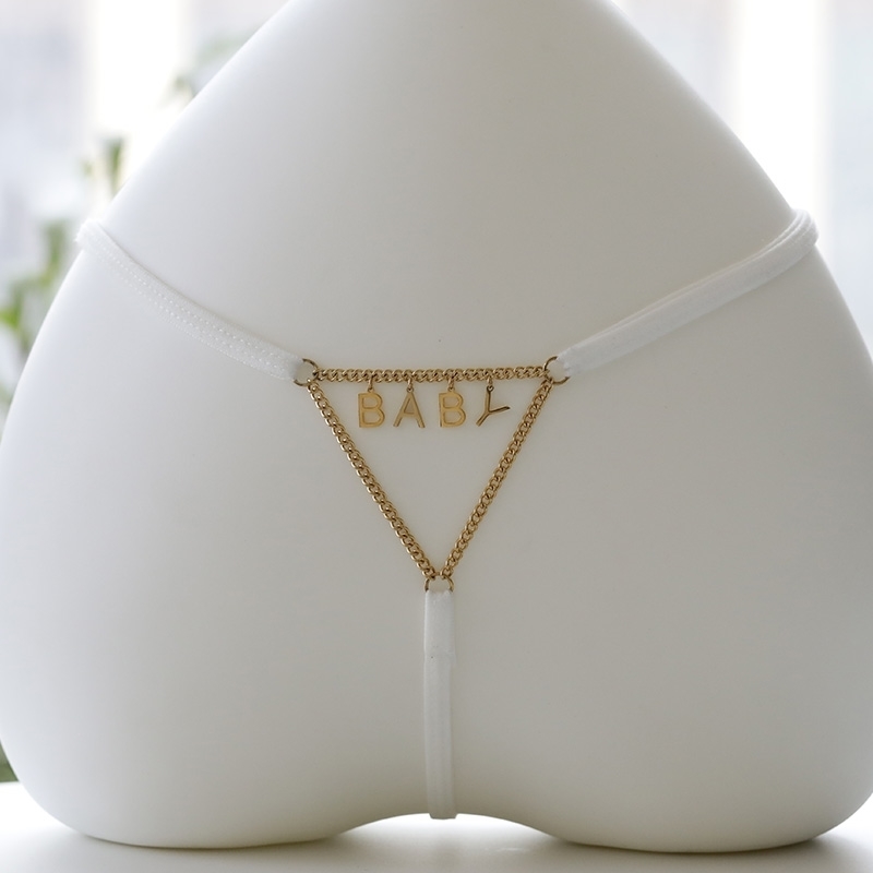 

Custom G-String Thong Belly Sexy Waist Chain Bikinis Body Jewelry For Women Accessories Bijoux Panties