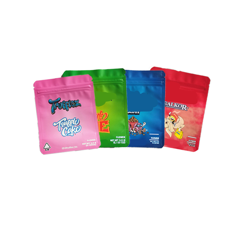 

3.5g mylar bags runtz Resealable Edibles Empty Package Bag White Trufflez Scotti Cake Pie Tiuffle teanut Baggie smell proof childproof zipper snack baggies