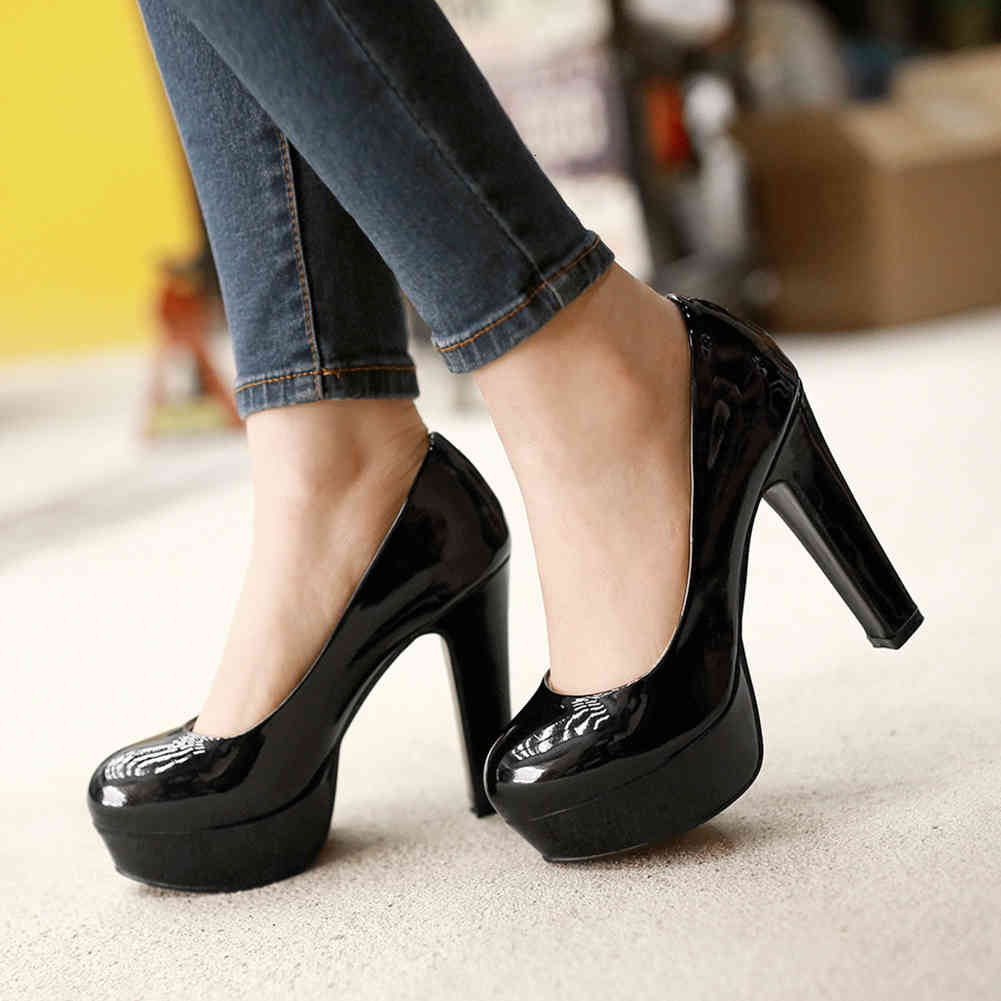 

Dress Shoes Jouir coupons dropship size 47 woman elegant shoes slide into concise platform high spring heels lady office bombs H5VW, 1# shoe box