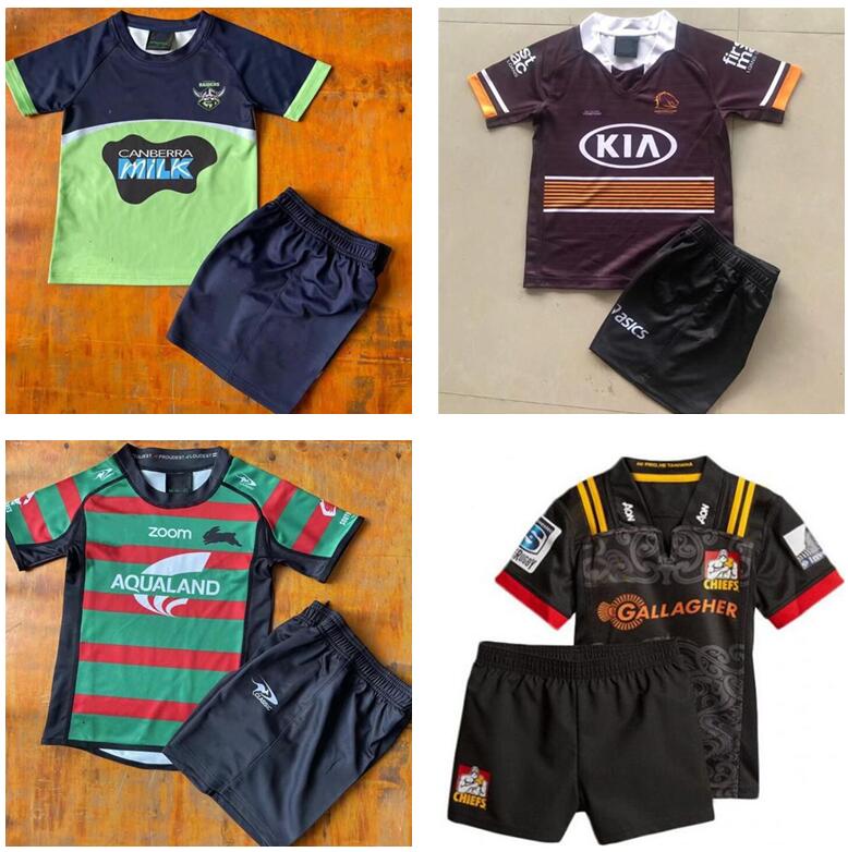 

WESTS TIGERS Kids Rugby Jersey Brisbane Broncos nrl league Penrith Panthers CANBERRA Assaulter child jerseys shirts Size: 16-26bbhh, Black