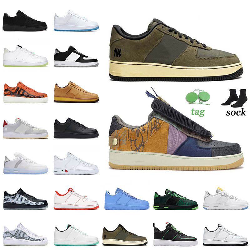 

Air Force 1 Fashion Sports Running Shoes Undefeated Dunk Skeleton White Rucker Park Valentines Day Low What The LA Halloween Breathble Womens Sneakers Mens Trainers, C41 have a nice day 36-40