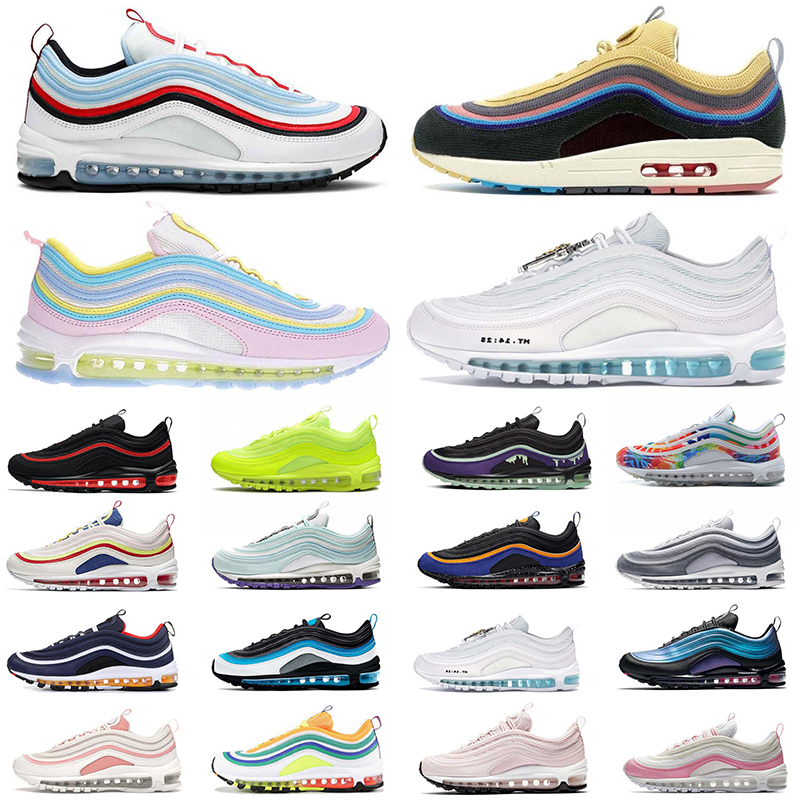 

97 MSCHF x INRI Jesus Running shoes men women 97s Sean Wotherspoon Luxury designer sneakers Platform Reflective Bred Leopard Triple Black Sp