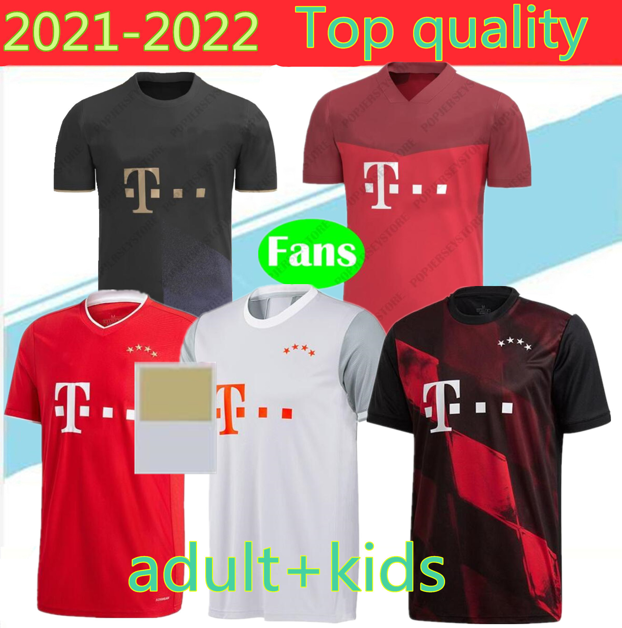 

Top Thailand Baye Munich JAMES RODRIGU 2021 adult+kids LEWANDOWSKI MULLER jersey 20 21 Football shirt, Brown