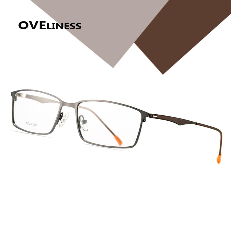 

Fashion Sunglasses Frames 2021 Titanium Alloy Eyeglasses Male Eye Glasses Frame Women Men Optical Full Metal Eyewear Myopia Prescription Com