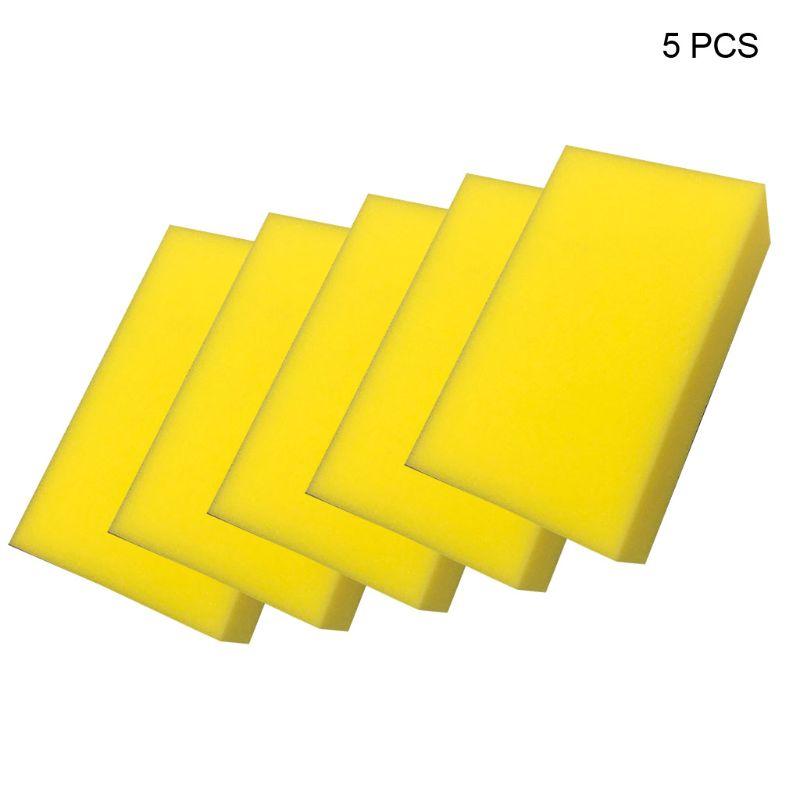 

Care Products T3ED 5 Pcs Yellow Car Wash Wax Square Sponge Extra Soft Large Size Washing Cellulose