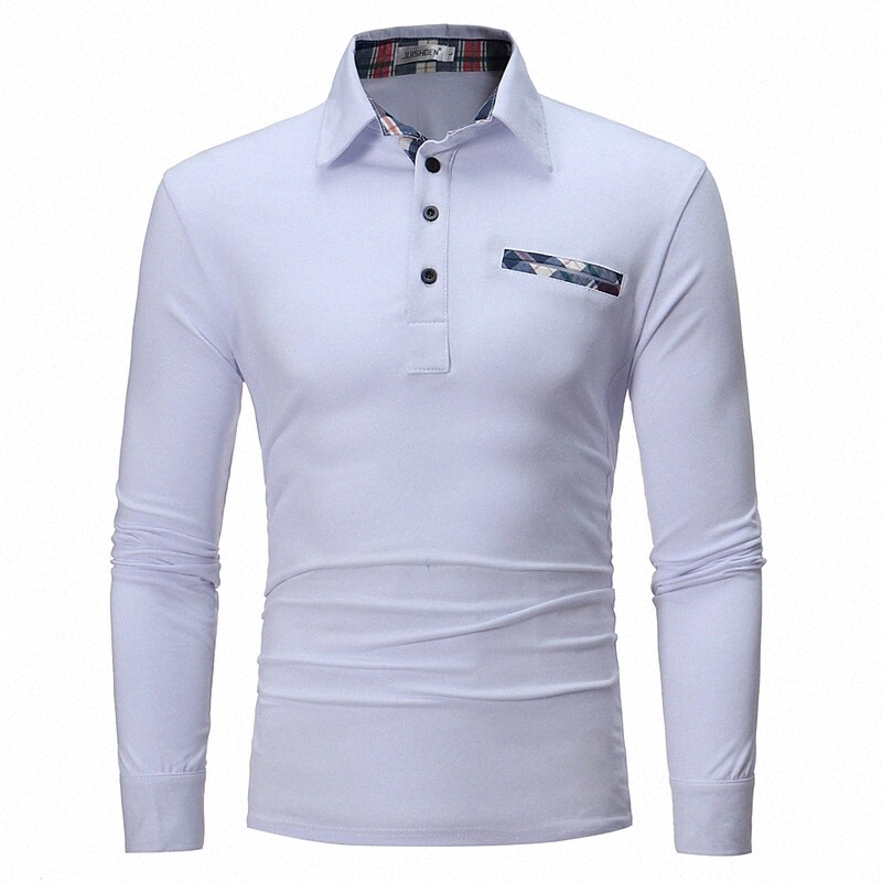 Chemise de golf pour hommes Tennis Chemise de tennis non-imprimante Collier de couleur solide Bouton Down Collier quotidien T-shirts de golf à ma