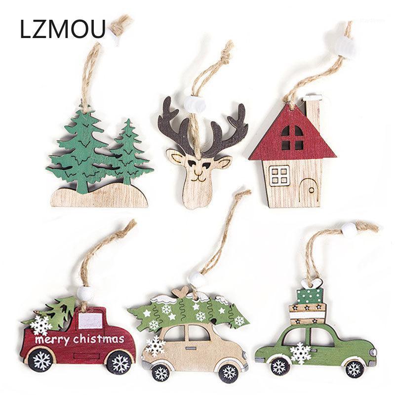 

Christmas Decorations 2022 Year Natural Wood Craft Tree Ornament Wooden Pendant Xmas Gift Natal Noel Deco Decoration For Home
