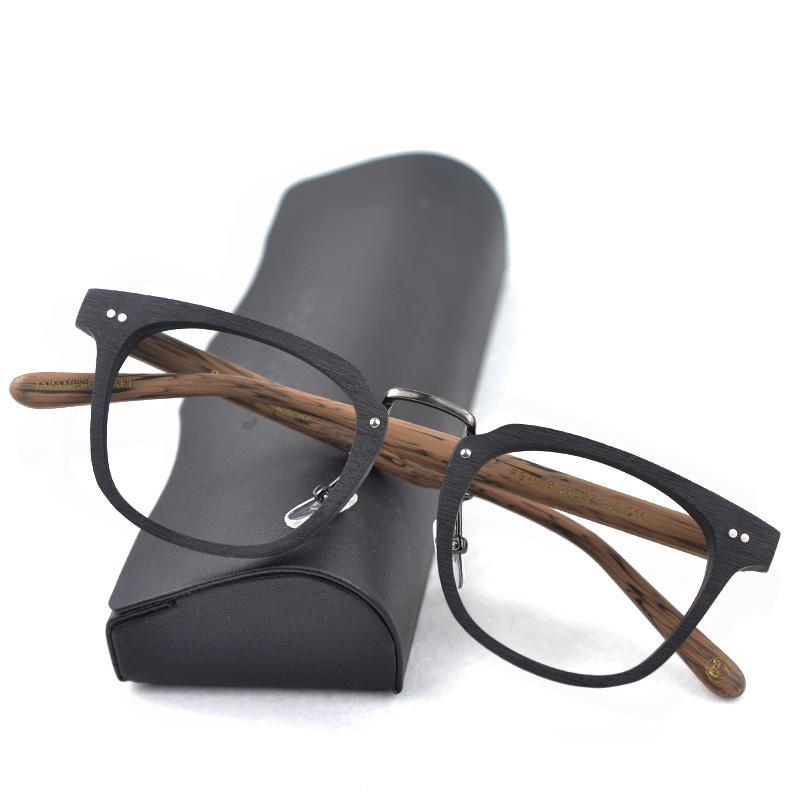 

Fashion Sunglasses Frames Vintage Wood Men Glasses Square Prescription Optical For Spectacles Oculos De Grau