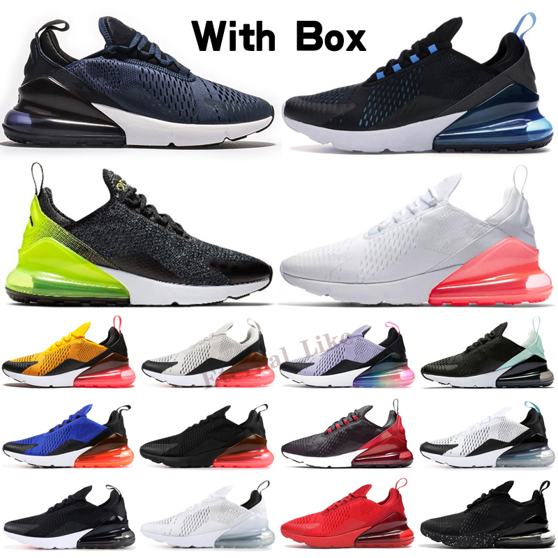 

Mens Womens run Shoes 270s Triple Black White Bule Barely Rose Pink Red Men Women Sports Sneakers Trainers Size 36-45
