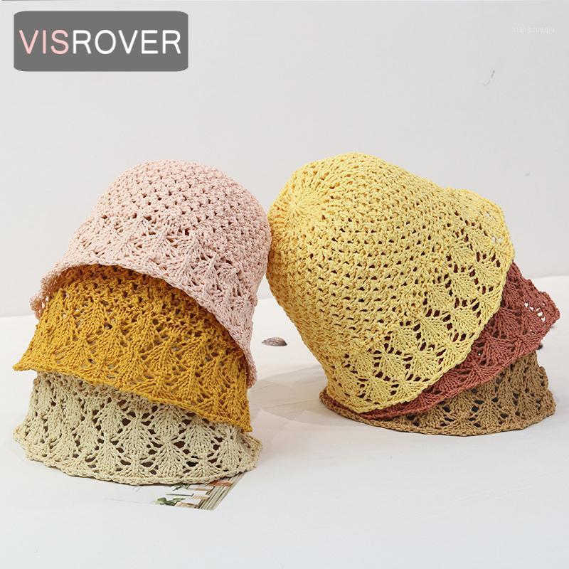 

Summer Women Sun Hat Crochet Hats Foldable Beach Colorful Visor UV Protection Holiday Grace Bonnet Gift Wide Brim, Blue;gray