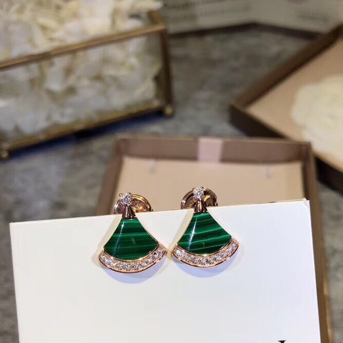 

high quality 925 pure silver red green white Little skirt earrings for women new arrival luxury fashion jewelry wholesale, Golden