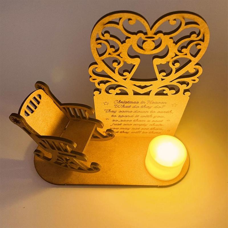 

Christmas Decorations Remembrance Candle Ornament To Remember Loved Ones Merry In Heaven Memory Tealight Holders Year Gift