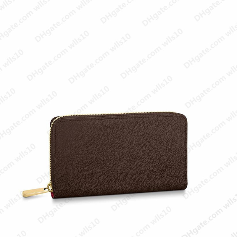 

Single zipper wallets the most stylish way to money cards and coins men leather purse card holder long business women Designer wallet With box Serial code, Carton