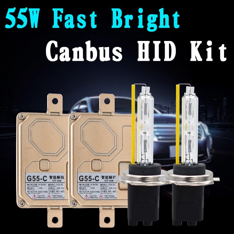 

Car Headlights SKYJOYCE 55W 5500K Fast Bright D2H 9012 H7 H11 Canbu HID Kit G55-C Canbus Ballast Highlight H1 H3 9005 9006 Bulb